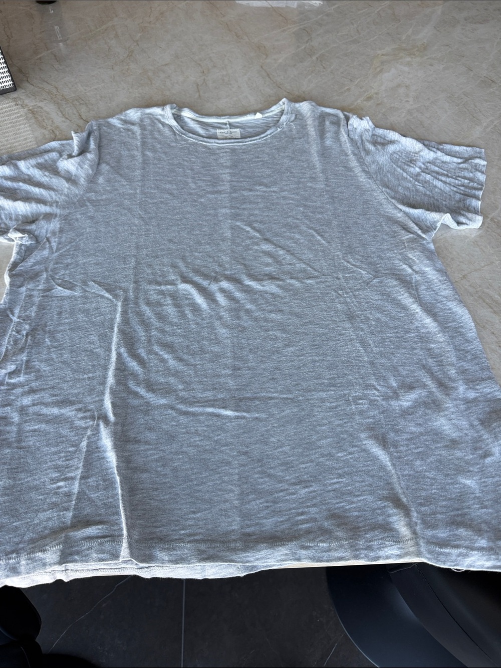rag & bone Heather Gray Short Sleeve Crewneck Tee